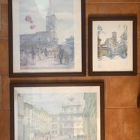 MODENA - 4 ACQUERELLI DI GIANNI CAVANI - RIPRODUZ.