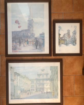 MODENA - 4 ACQUERELLI DI GIANNI CAVANI - RIPRODUZ.