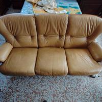 divano in vera pelle vintage 