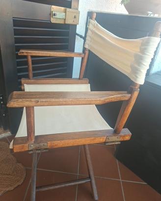 sedie regista in teak
