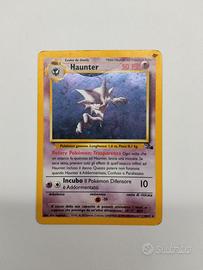 Carta Pokémon vintage di Haunter espansione Fossil