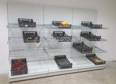 Scaffale da 300 per frutta e verdura con griglie