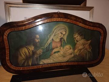 quadro con stampa religiosa 