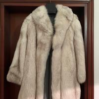 Pelliccia di volpe bianca Tg 46