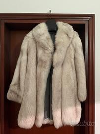 Pelliccia di volpe bianca Tg 46