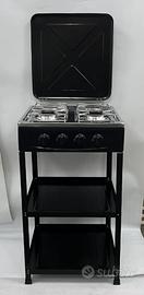 CUCINE NERE NUOVE VOV CON SCAFFALI