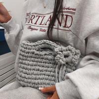Borsa crochet bag🩶