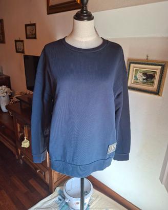 felpa blu Armani Exchange tg M cotone garzato
