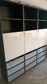 Parete Soggiorno IKEA Bestå panna e vetro