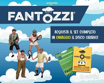 SET FANTOZZI 4 PVC MINI FIGURE + DISCO ORARIO