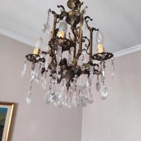 Lampadario in cristallo,  funzionate 