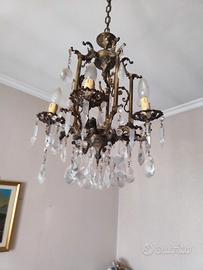 Lampadario in cristallo,  funzionate 