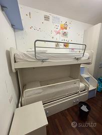 Camera da letto a castello bambini
