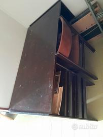 Scrivania In Legno Massello Palissandro 