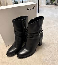 Stivaletti con tacco Pollini in pelle