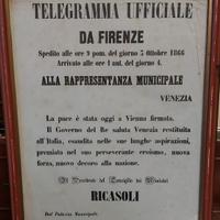 Venezia restituita all'Italia, avviso P.C.M.