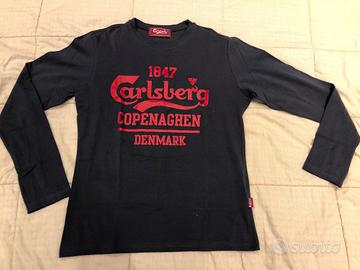 Maglietta Carlsberg originale ragazzo uomo tg L