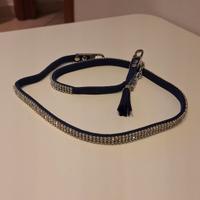 cintura camoscio e brillantini