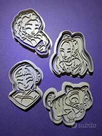 Set 4 formine  biscotti KPop Demon Hunters Huntrix