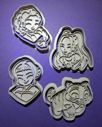 Set 4 formine  biscotti KPop Demon Hunters Huntrix