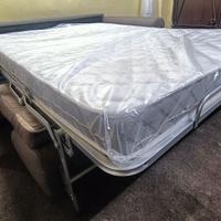 Divano letto a ribalta tessuto nabuk sottocosto