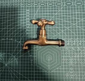 Coppia rubinetti stile vintage col. bronzo