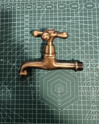 Coppia rubinetti stile vintage col. bronzo