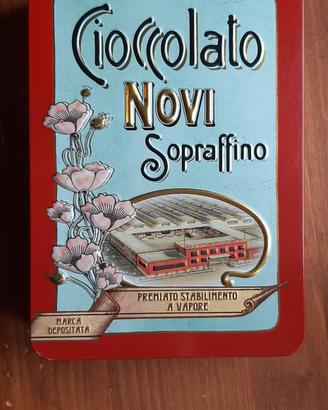 scatola in latta cioccolato Novi da collezione 
