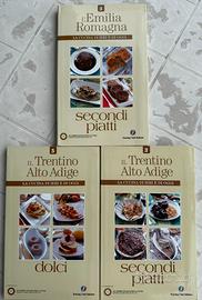 3 libri cucina Trentino ed Emilia Romagna