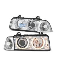 FARI BMW E36 90-99 ANGEL EYES HALOGENO FONDO CROMA