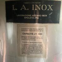 2 serbatoi inox alimentari – 500 L + 400 L – zona 