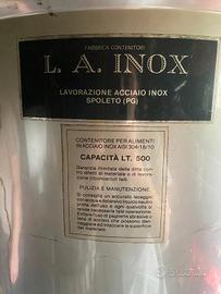 2 serbatoi inox alimentari – 500 L + 400 L – zona 