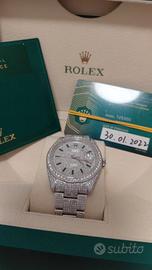 Rolex DateJust 41 anno 2022 diamanti Iced Out