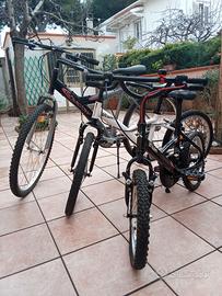 Tre biciclette, due x bimbo/a, una x adulto unisex
