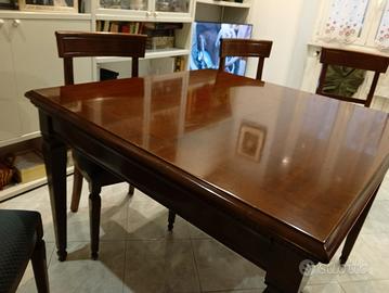 tavolo  con 4 sedie le fablier