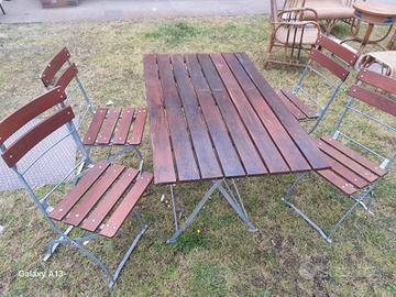 tavolo e sedie set pieghevole