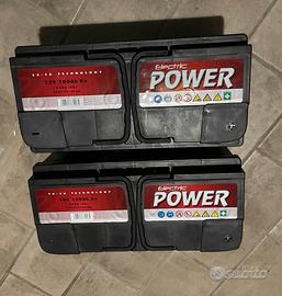 2 Batterie Auto 12V 100Ah 860A (EN) - Come nuove