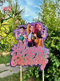 set cake topper + 10 mini topper Huntrix