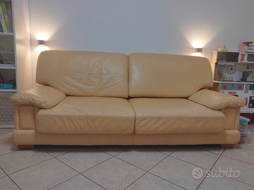 Divano in vera pelle 3 posti