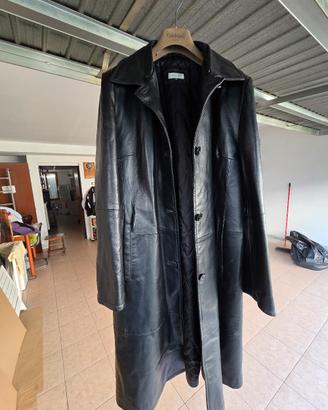 Giubbotto lungo in vera pelle