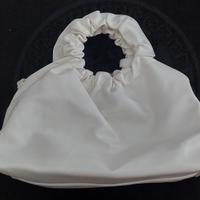 borsetta elegante simil pelle bianca borsa Bershka