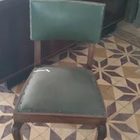 tavolo con sedie fine anni 40