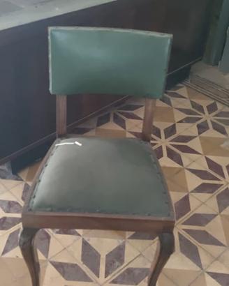 tavolo con sedie fine anni 40