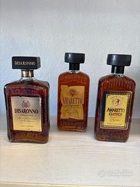 3 bottiglie amaretto