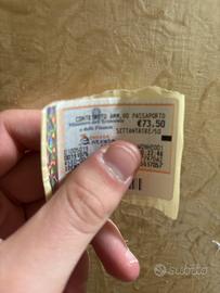 Marca da bollo passaporto 73,50 € nuova