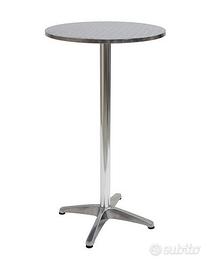Tavolo alluminio tondo diam.60cm alto 106cm