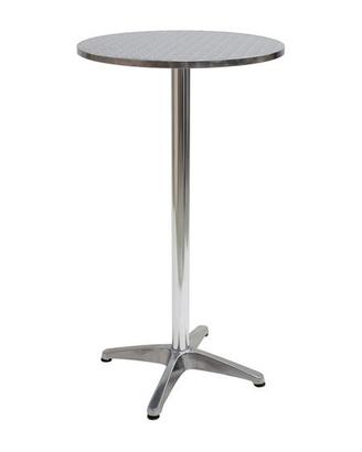 Tavolo alluminio tondo diam.60cm alto 106cm
