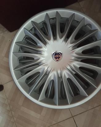 4 cerchi x ruote con logo lancia 15 pollici nuovi