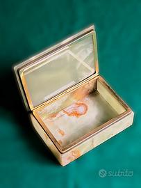 Scatola portagioie in onice naturale, vintage '70