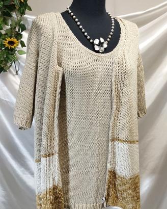 Completo Cardigan + top in filo primavera estate